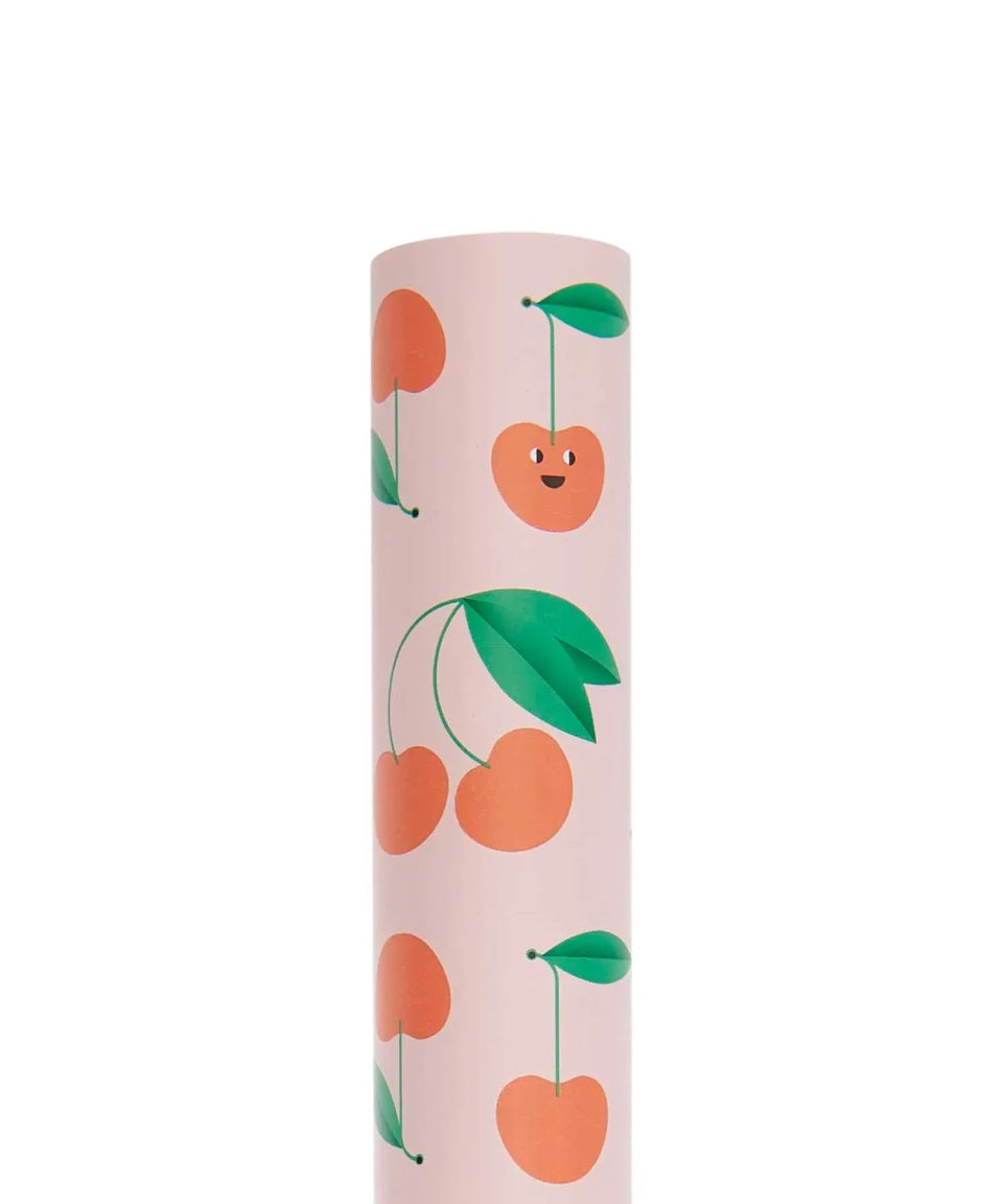 Rico Design - Geschenkpapier Kirschen, rosa - Geschenkpapier - ROSA ECK Concept Store