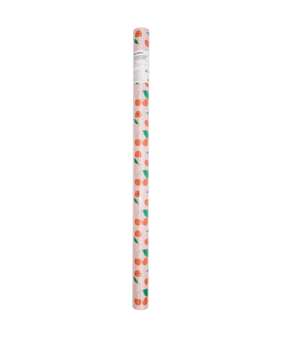Rico Design - Geschenkpapier Kirschen, rosa - Geschenkpapier - ROSA ECK Concept Store