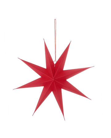 Rico Design - Großer Papierstern Auffaltbar (⌀ 45 cm) • Rot - Papierstern - ROSA ECK