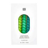 Rico Design - Mini - Spiralkerzen Set (10 Stück) | Green Mix - ROSA ECK Concept Store
