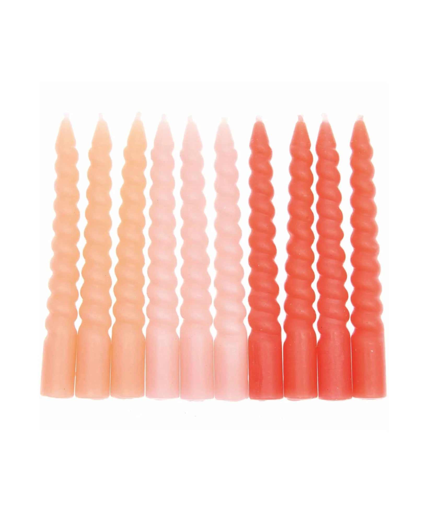Rico Design - Mini - Spiralkerzen Set (10 Stück) | Smokey Rose Mix - ROSA ECK Concept Store