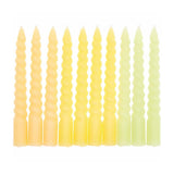 Rico Design - Mini - Spiralkerzen Set (10 Stück) | Smokey Yellow Mix - ROSA ECK Concept Store
