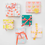 Rico Design - Paper Poetry Geschenkpapier | Herzen - Geschenkpapier - ROSA ECK - Rosa, ,