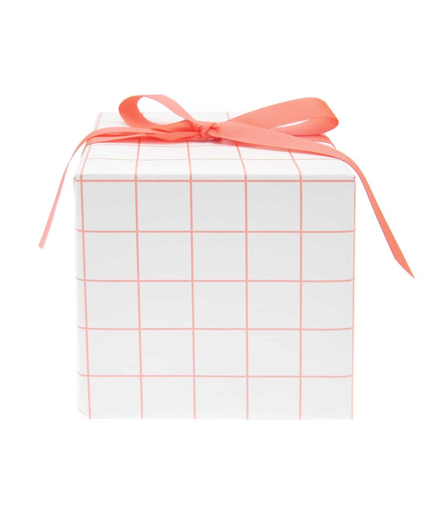 Rico Design - Paper Poetry Geschenkpapier Raster | Grid Neon Rot - Geschenkpapier - ROSA ECK - Weiß, ,