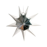 Rico Design - Papierstern Auffaltbar (⌀ 28 cm) • Silber Glänzend - Papierstern - ROSA ECK