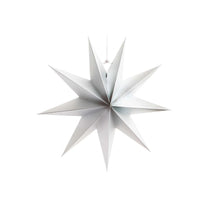 Rico Design - Papierstern Auffaltbar (⌀ 28 cm) • Silber Matt - ROSA ECK