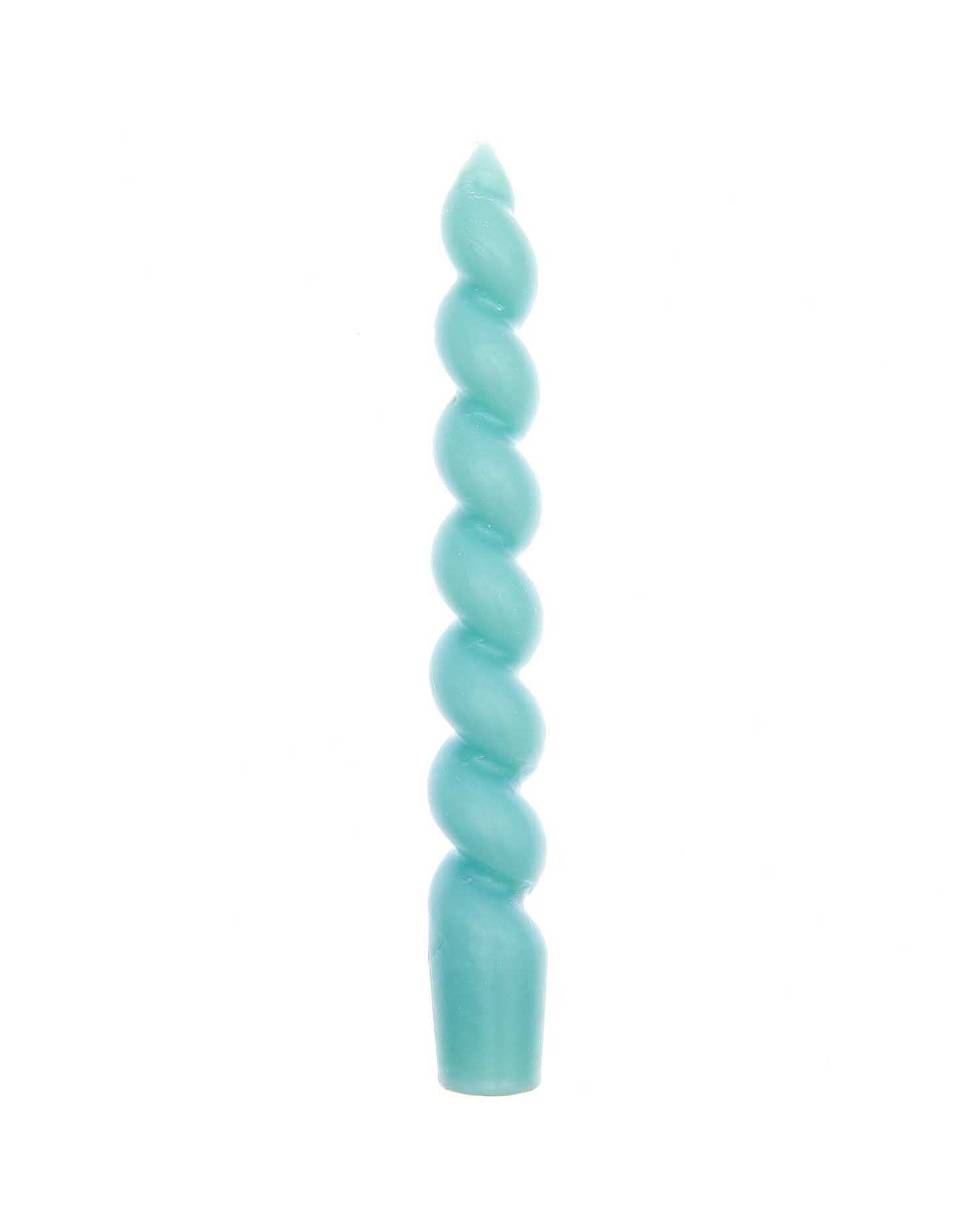 Rico Design - Spiralkerze | Aqua - Kerze - ROSA ECK - Blau, ,