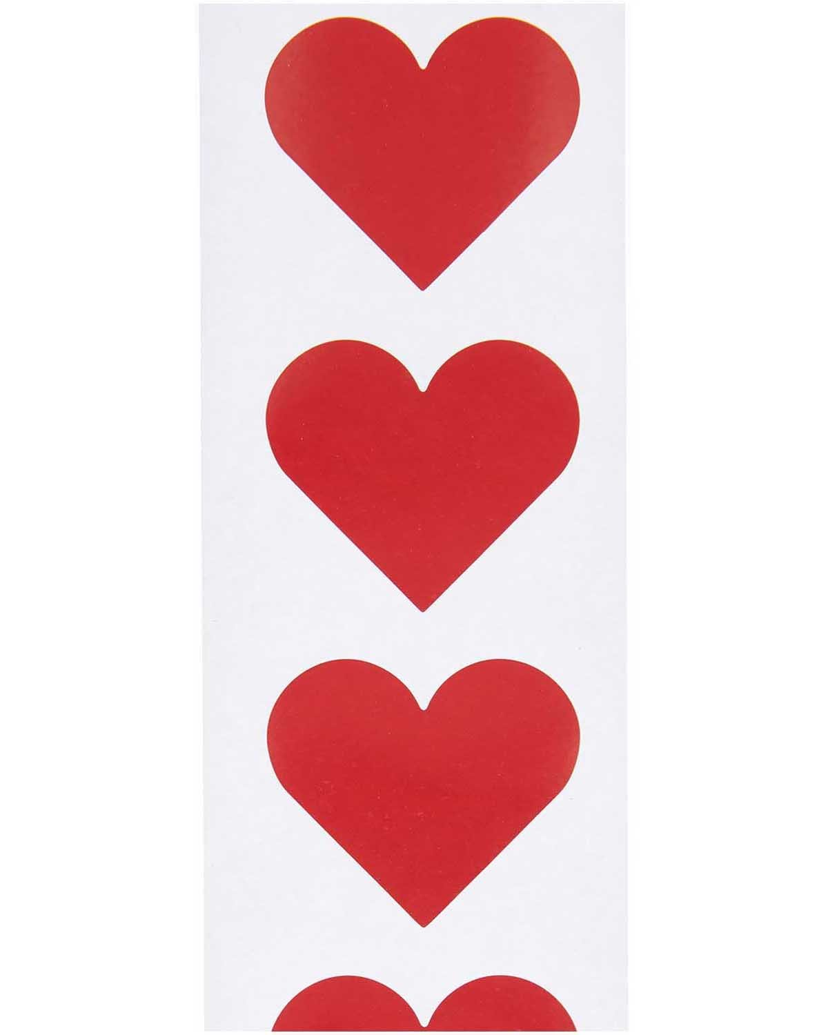 Rico Design - Sticker Herzen rot (120 Stück) - Sticker - ROSA ECK - , ,