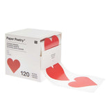 Rico Design - Sticker Herzen rot (120 Stück) - Sticker - ROSA ECK - , ,