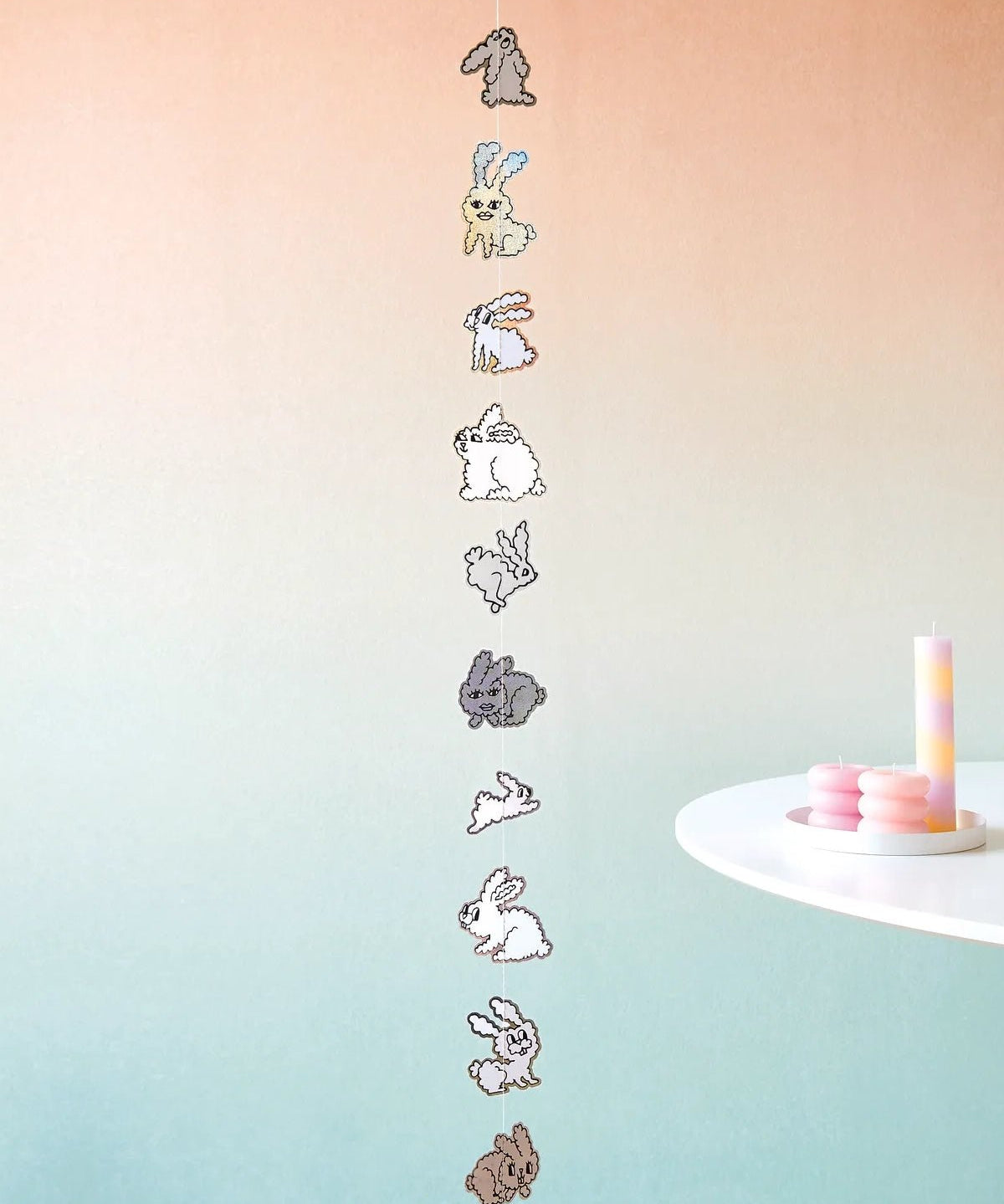 Rico Design - Stumpenkerze Ringe • Flieder - Kerze - ROSA ECK