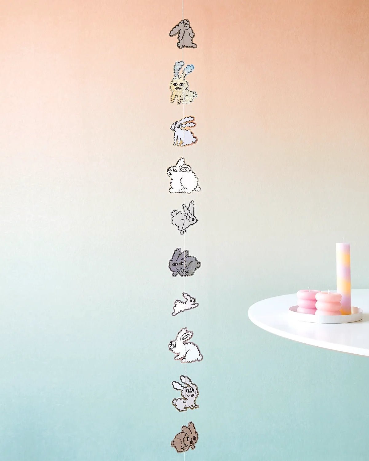 Rico Design - Stumpenkerze Ringe • Flieder - Kerze - ROSA ECK