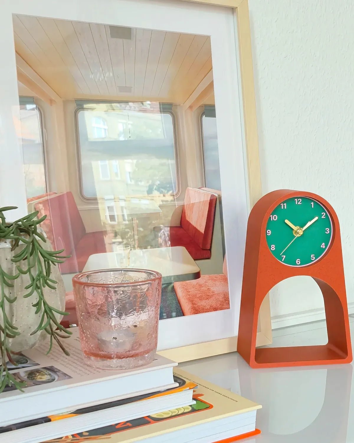roki Design - LEIF Tischuhr • Luava - ROSA ECK