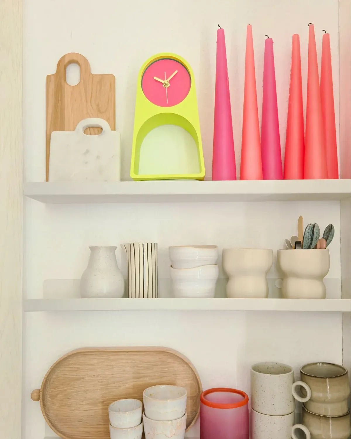 roki Design - LEIF Tischuhr • Melvo - ROSA ECK