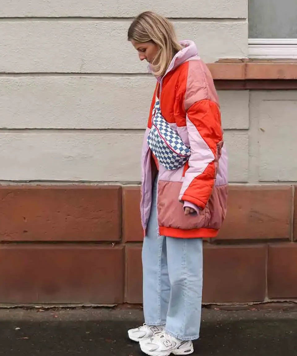 Rose in April - BANANA BAG Bauchtasche • Kariert Blau/Weiß - ROSA ECK Concept Store