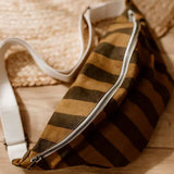 Rose in April - BANANA Bauchtasche • Stripes Cumin/Black - Bauchtasche - ROSA ECK
