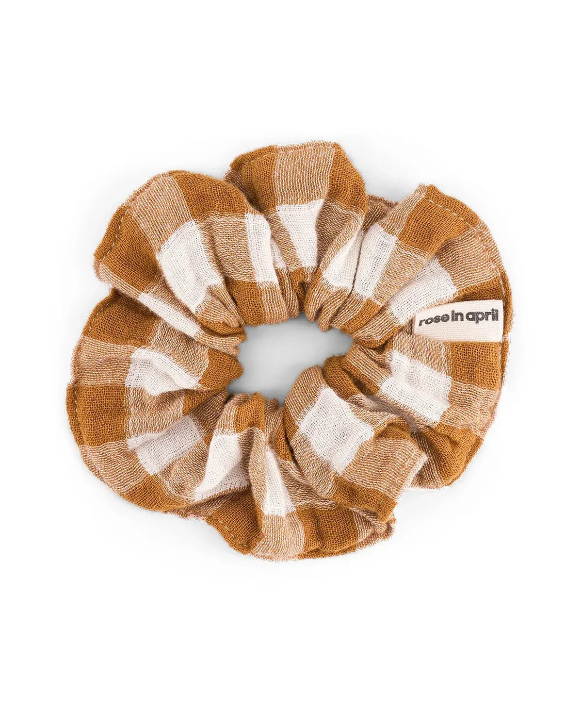 Rose in April - CHOUCHOU Haargummi • Vichy Caramel - Haargummi - ROSA ECK