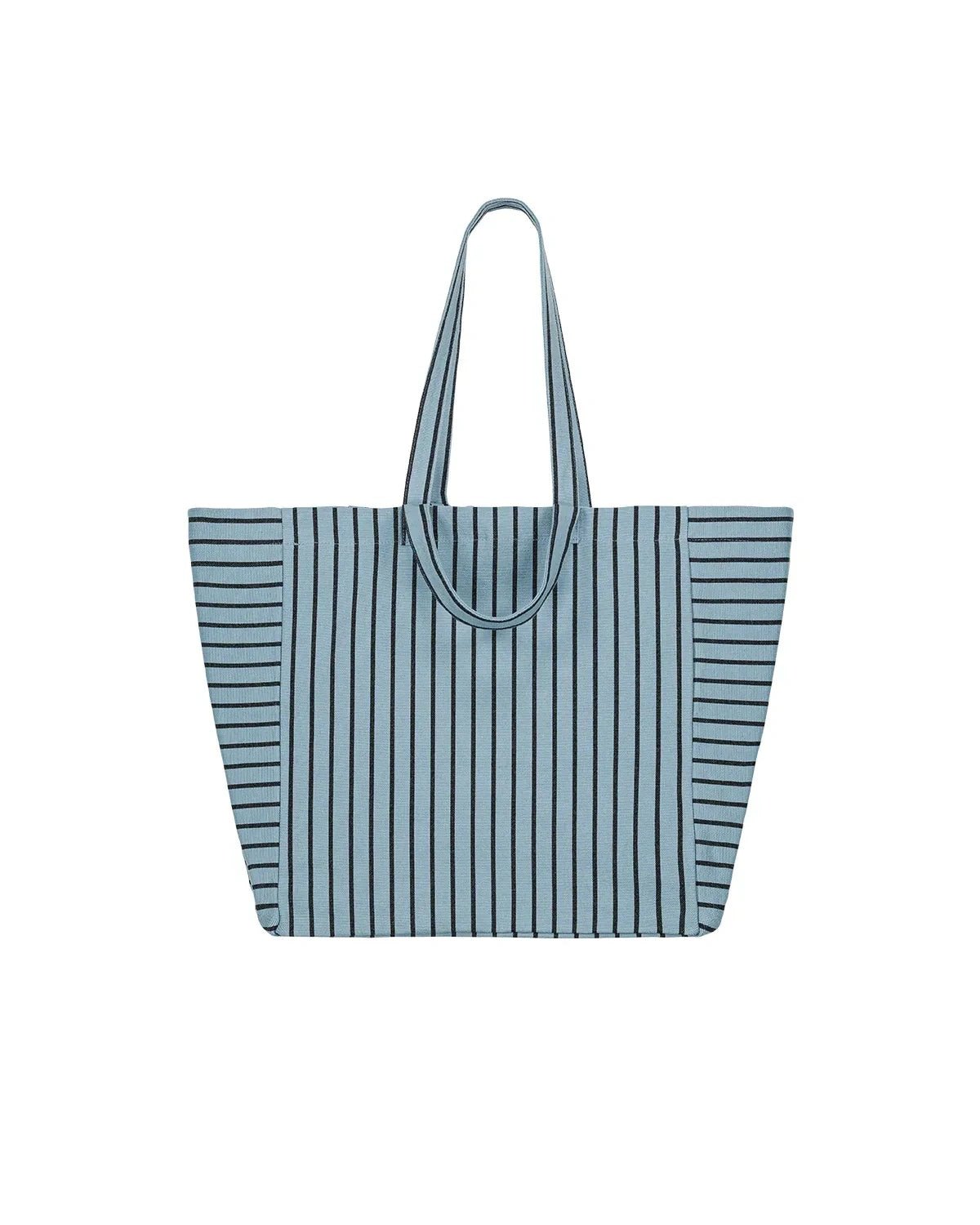 Rose in April - ELISA Einkaufstasche • Stripes Tennis Blue sky - Tasche - ROSA ECK