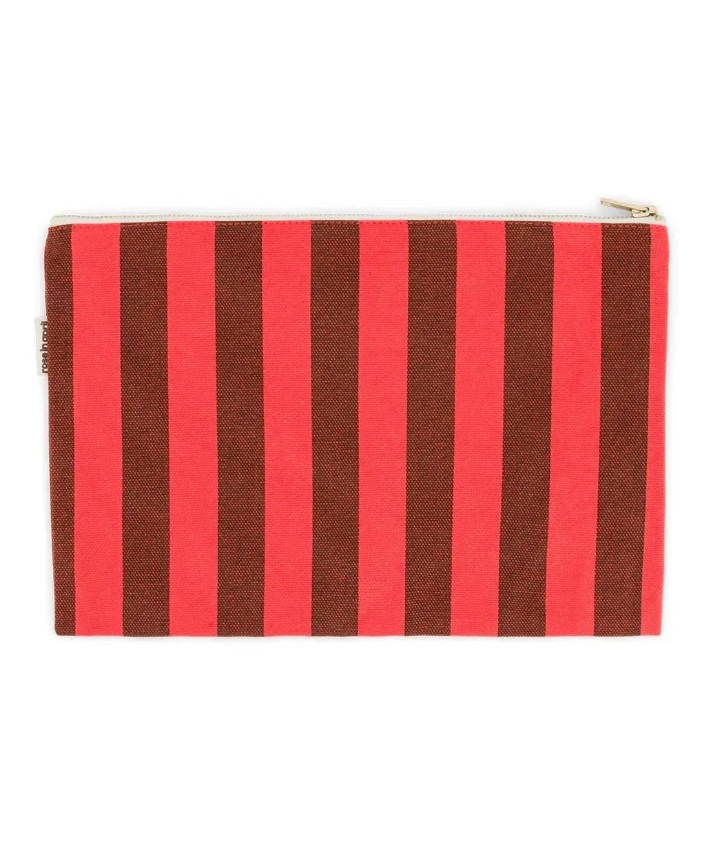Rose in April - LILI Etui • Stripes Brown/Tomato - ROSA ECK