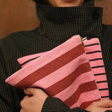 Rose in April - LILI Etui • Stripes Tennis Funky Pink - ROSA ECK