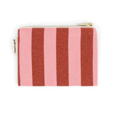 Rose in April - MARIE Geldbeutel • Stripes Brick/Pink - ROSA ECK