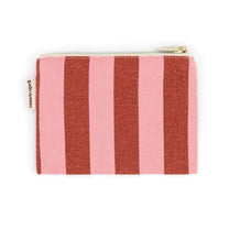 Rose in April - MARIE Geldbeutel • Stripes Brick/Pink - ROSA ECK