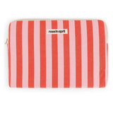 Rose in April - MAYA Laptoptasche (15/16 Zoll) • Stripes Tomato/Candy - ROSA ECK