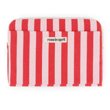 Rose in April - OCTAVE Laptoptasche (13/14 Zoll) • Streifen Rot/Pink - Laptoptasche - ROSA ECK Concept Store
