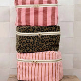 Rose in April - OONA Beautycase • Stripes Brick/Pink - ROSA ECK