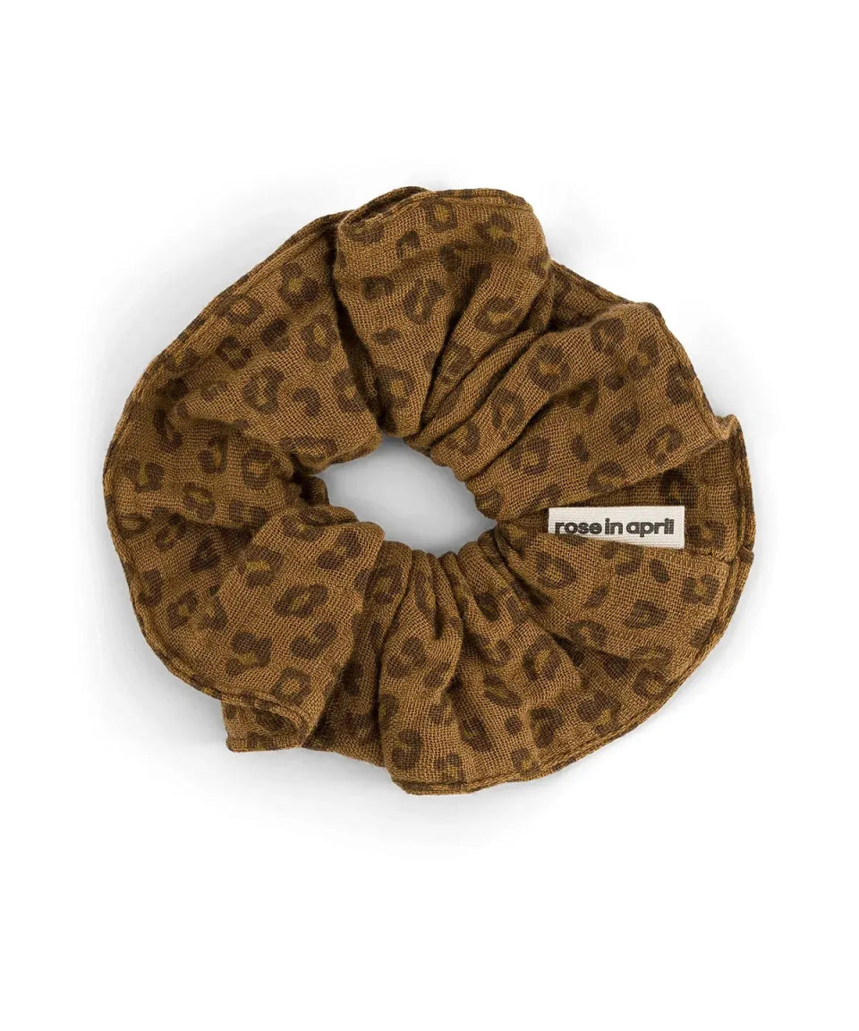 Rose in April - SCRUNCHIE Haargummi • Mini Leopard Cumin - Haargummi - ROSA ECK Concept Store