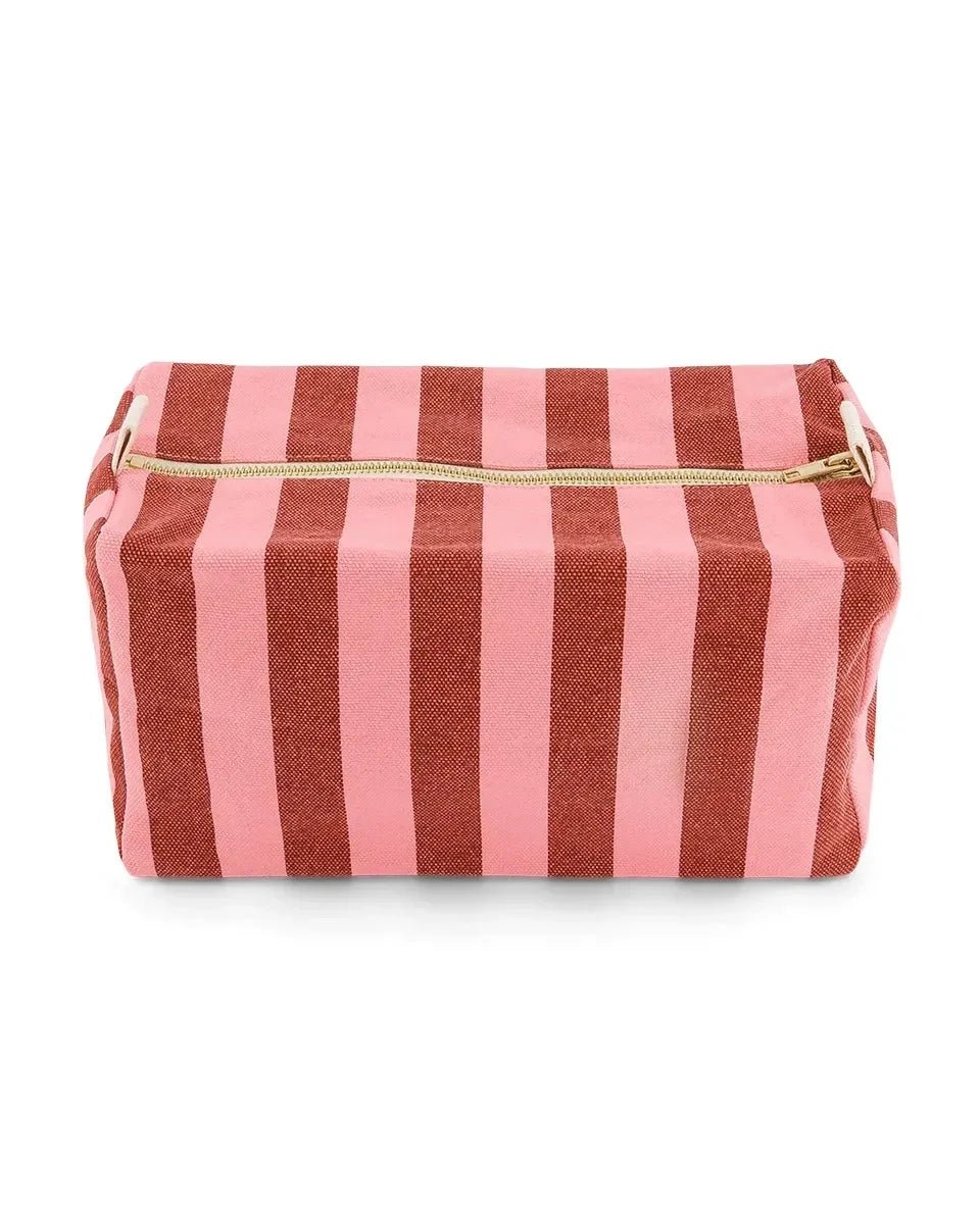 Rose in April - VIC Kulturbeutel • Stripes Brick/Pink - ROSA ECK