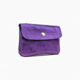 Royal Marais - Geldbeutel aus metallischem Leder | Violett - ROSA ECK - Geldbörse, Lila,