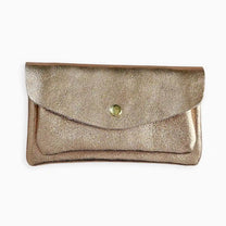 Royal Marais - Großer Geldbeutel aus metallischem Leder • Beige - ROSA ECK Concept Store