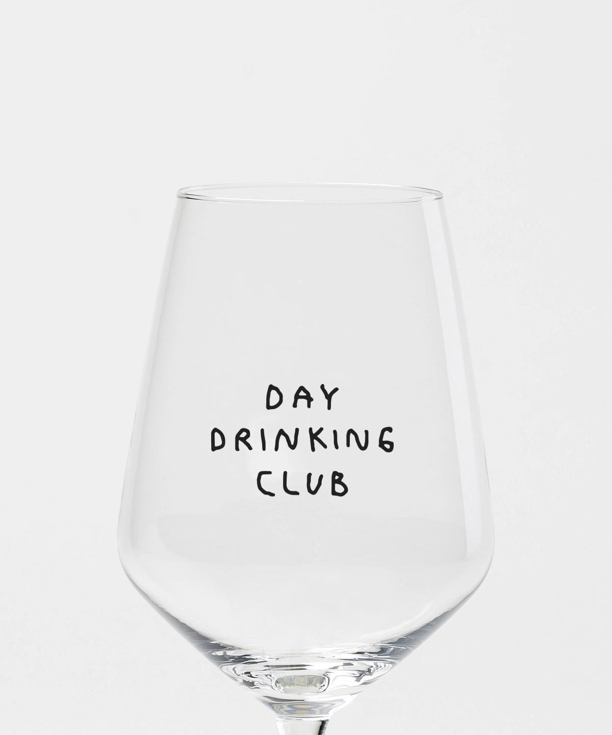 selekkt - DAY DRINKING CLUB Glas mit Spruch - Trinkglas - ROSA ECK Concept Store