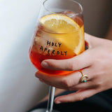 selekkt - HOLY APEROLY Glas mit Spruch - Trinkglas - ROSA ECK Concept Store