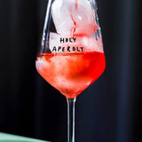 selekkt - HOLY APEROLY Glas mit Spruch - Trinkglas - ROSA ECK Concept Store