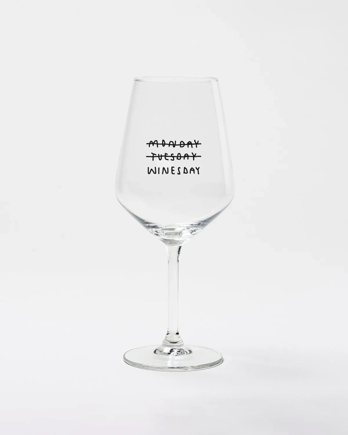 selekkt - MONDAY TUESDAY WINESDAY Weinglas - Trinkglas - ROSA ECK