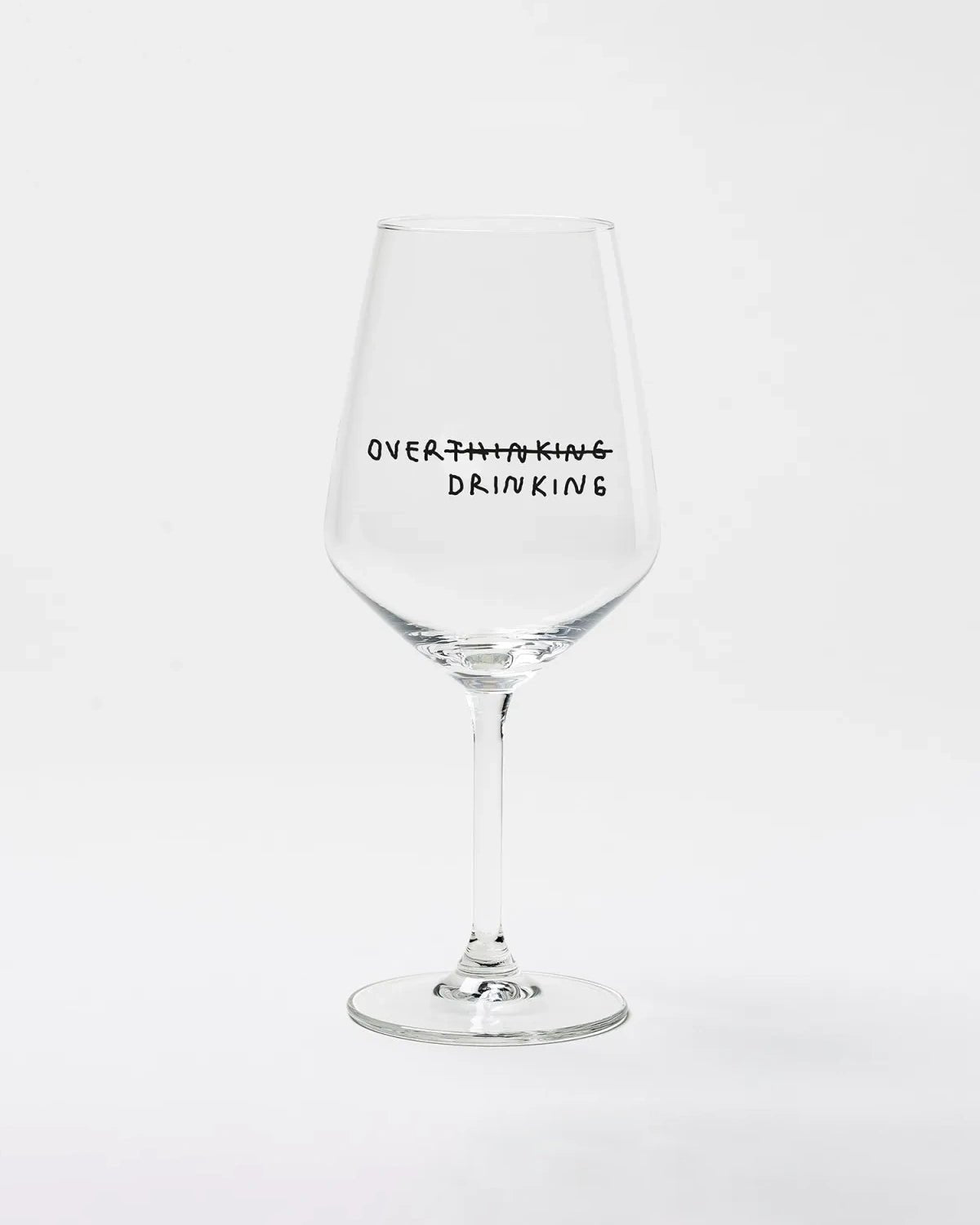 selekkt - OVER THINKING/DRINKING Weinglas - Trinkglas - ROSA ECK
