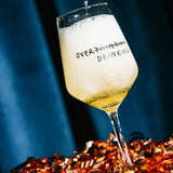 selekkt - OVER THINKING/DRINKING Weinglas - Trinkglas - ROSA ECK
