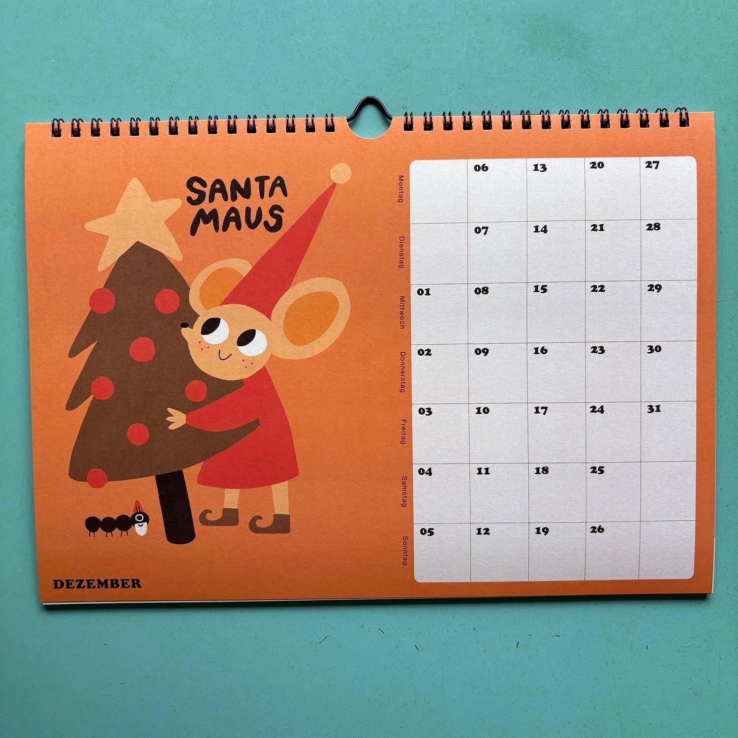 Slinga Illustration - Der Mausigste Kalender (2027) - ROSA ECK
