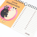 Slinga Illustration - Der Mausigste Kalender - Kalender - ROSA ECK Concept Store