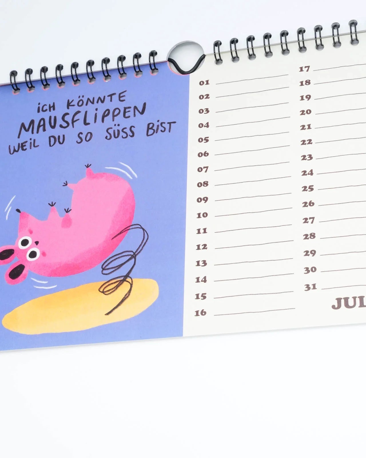 Slinga Illustration - Der Mausigste Kalender - Kalender - ROSA ECK Concept Store