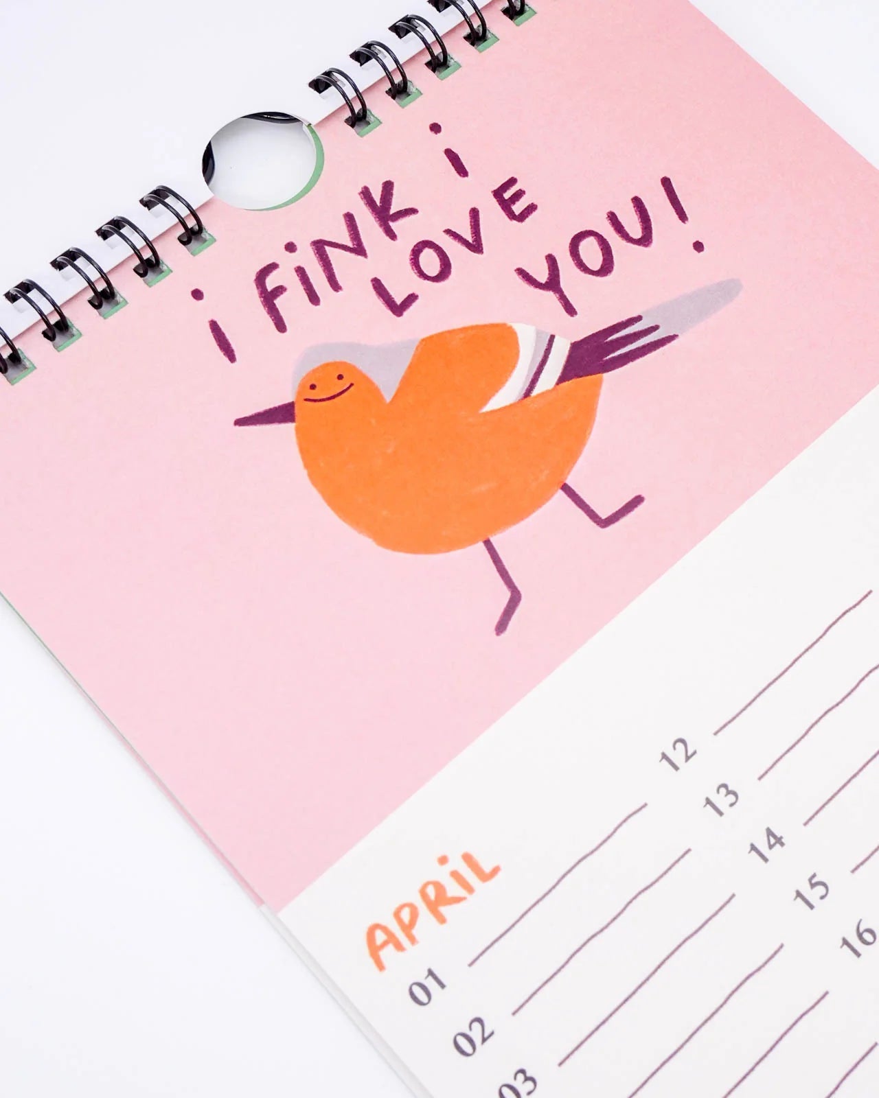 Slinga Illustration - Gans Lieber Vogelkalender - Kalender - ROSA ECK Concept Store