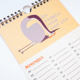 Slinga Illustration - Gans Lieber Vogelkalender - Kalender - ROSA ECK Concept Store