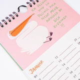 Slinga Illustration - Gans Lieber Vogelkalender - Kalender - ROSA ECK Concept Store