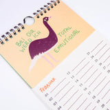 Slinga Illustration - Gans Lieber Vogelkalender - Kalender - ROSA ECK Concept Store