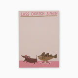 Slinga Illustration - LASS DORSCH ZIEHEN Notizblock (DIN A6) - Notizblock - ROSA ECK Concept Store
