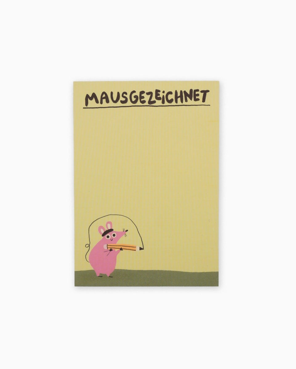 Slinga Illustration - MAUSGEZEICHNET Notizblock - Notizblock - ROSA ECK Concept Store