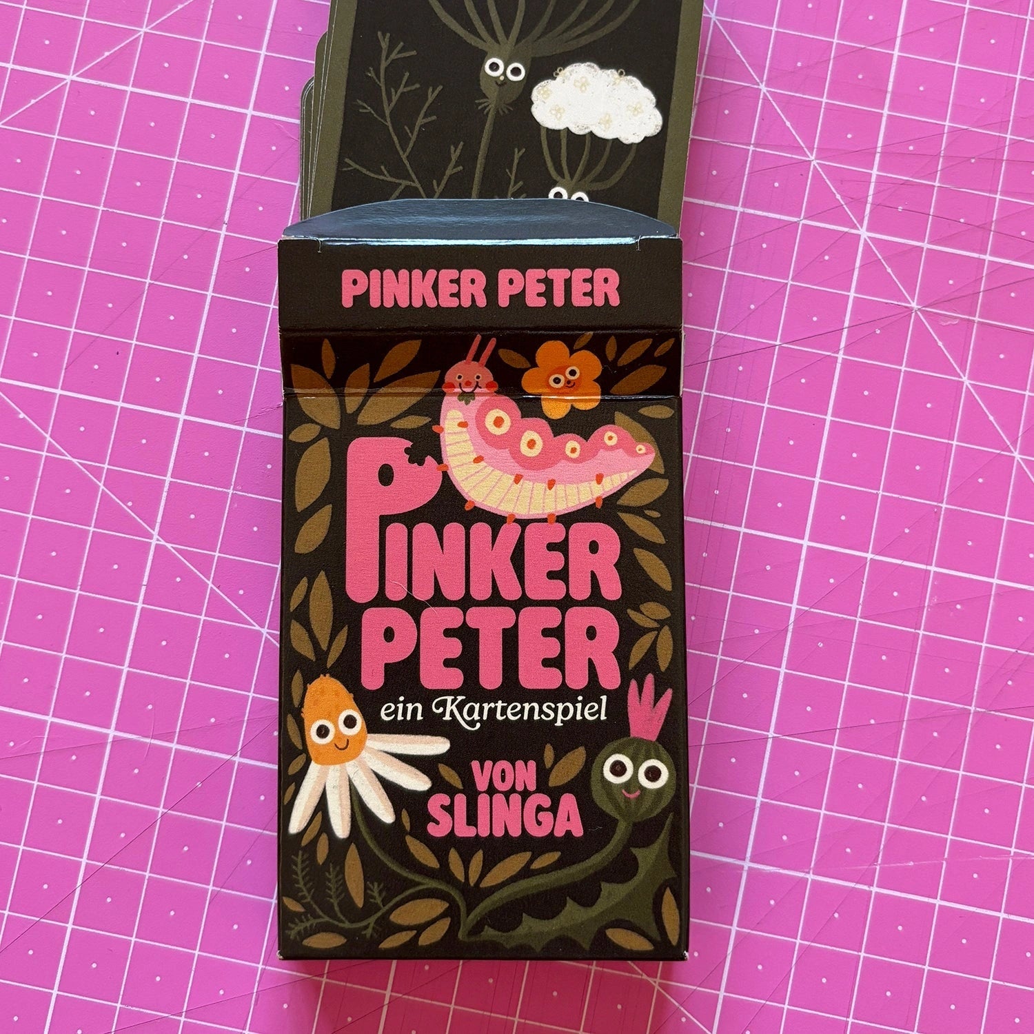Slinga Illustration - PINKER PETER Kartenspiel - ROSA ECK