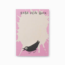 Slinga Illustration - RABE KEIN BOCK Kleiner Notizblock - Notizblock - ROSA ECK Concept Store