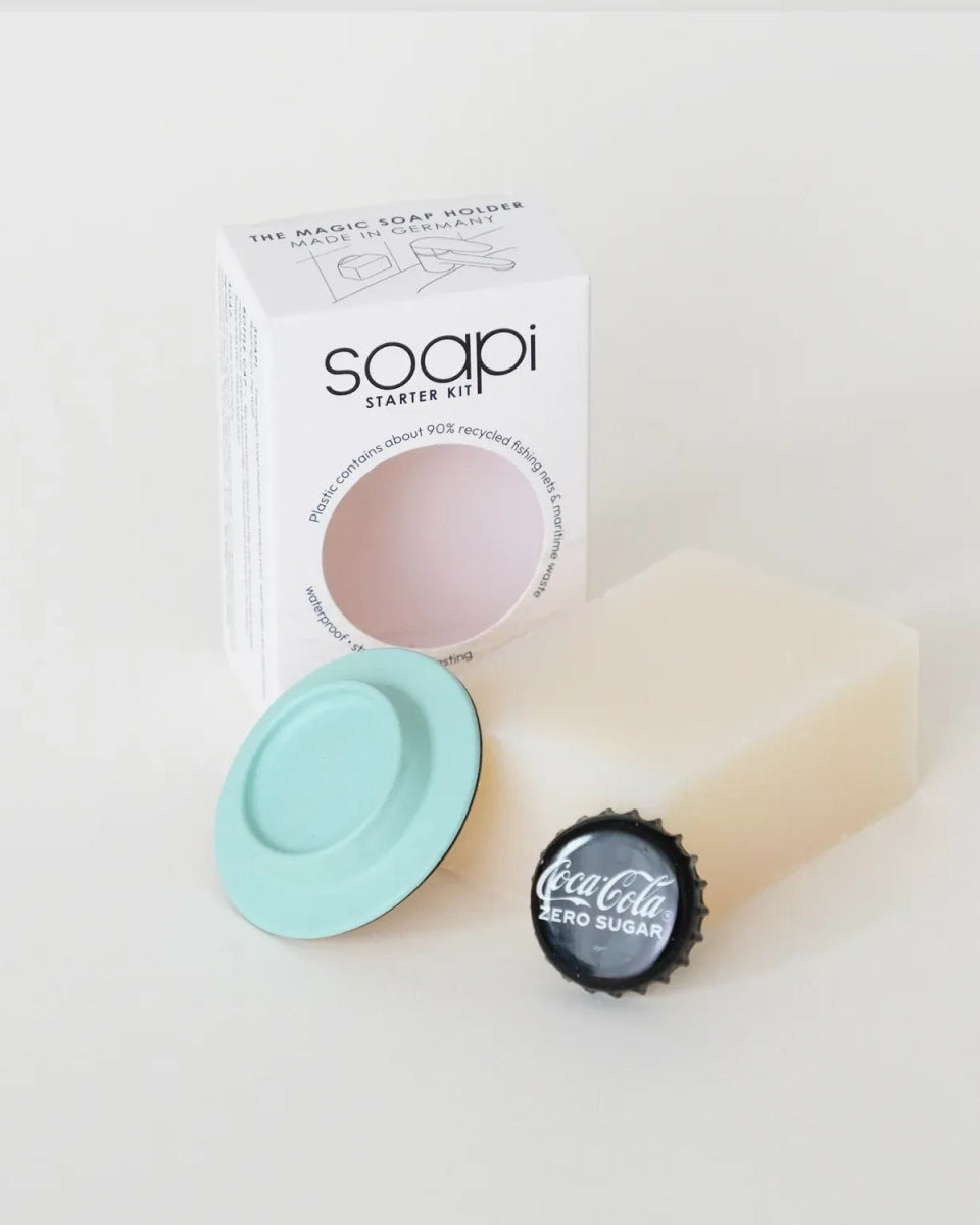 Soapi - Magnetseifenhalter Starter - Kit • Cremeweiß - Seifenablage - ROSA ECK Concept Store